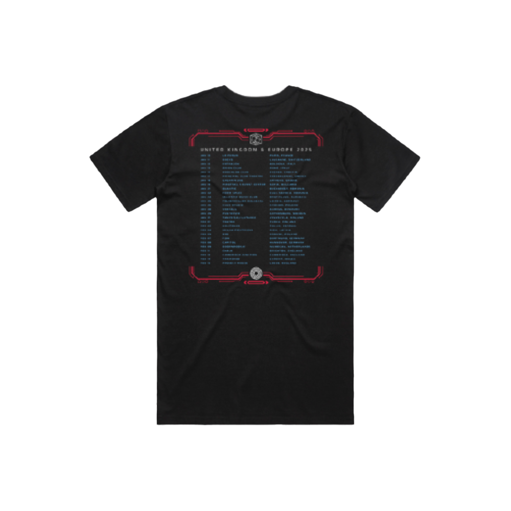 Skull Astronaut Tour T-Shirt - Black