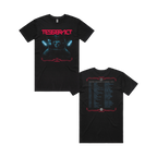 Skull Astronaut Tour T-Shirt - Black