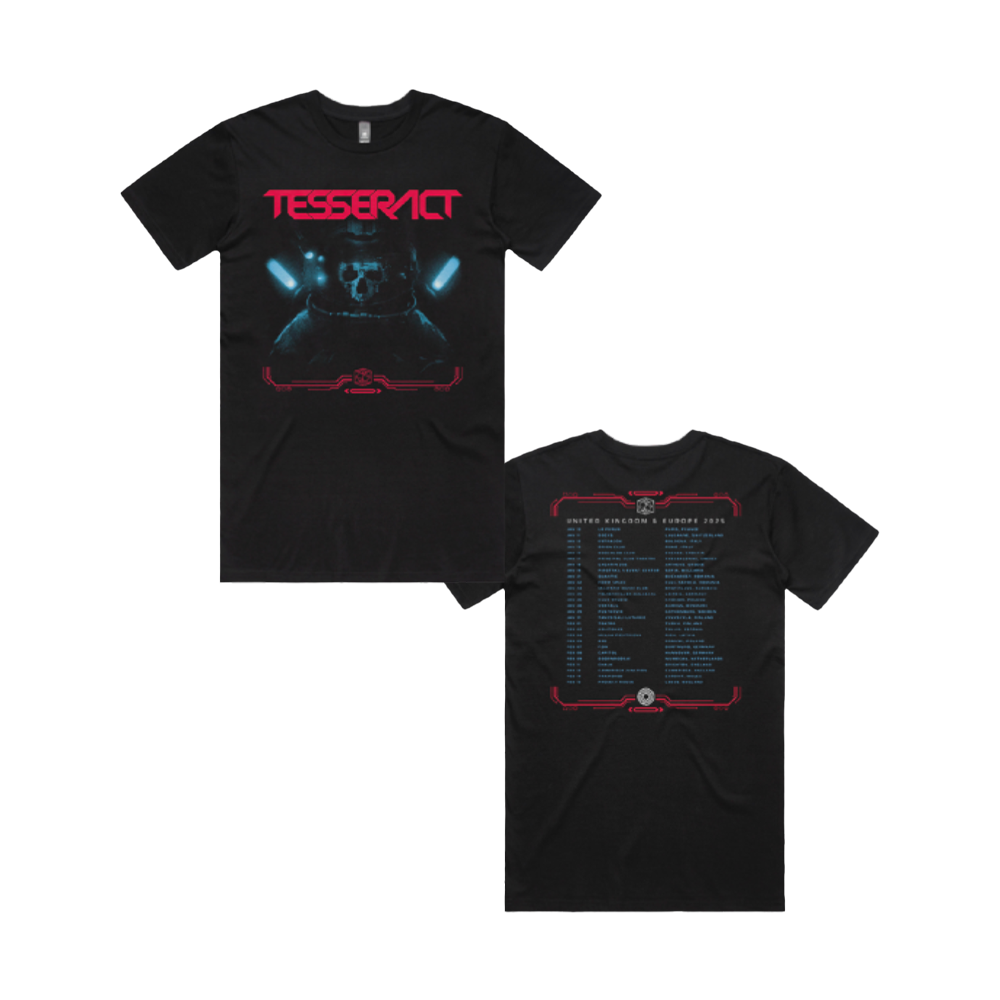 Skull Astronaut Tour T-Shirt - Black