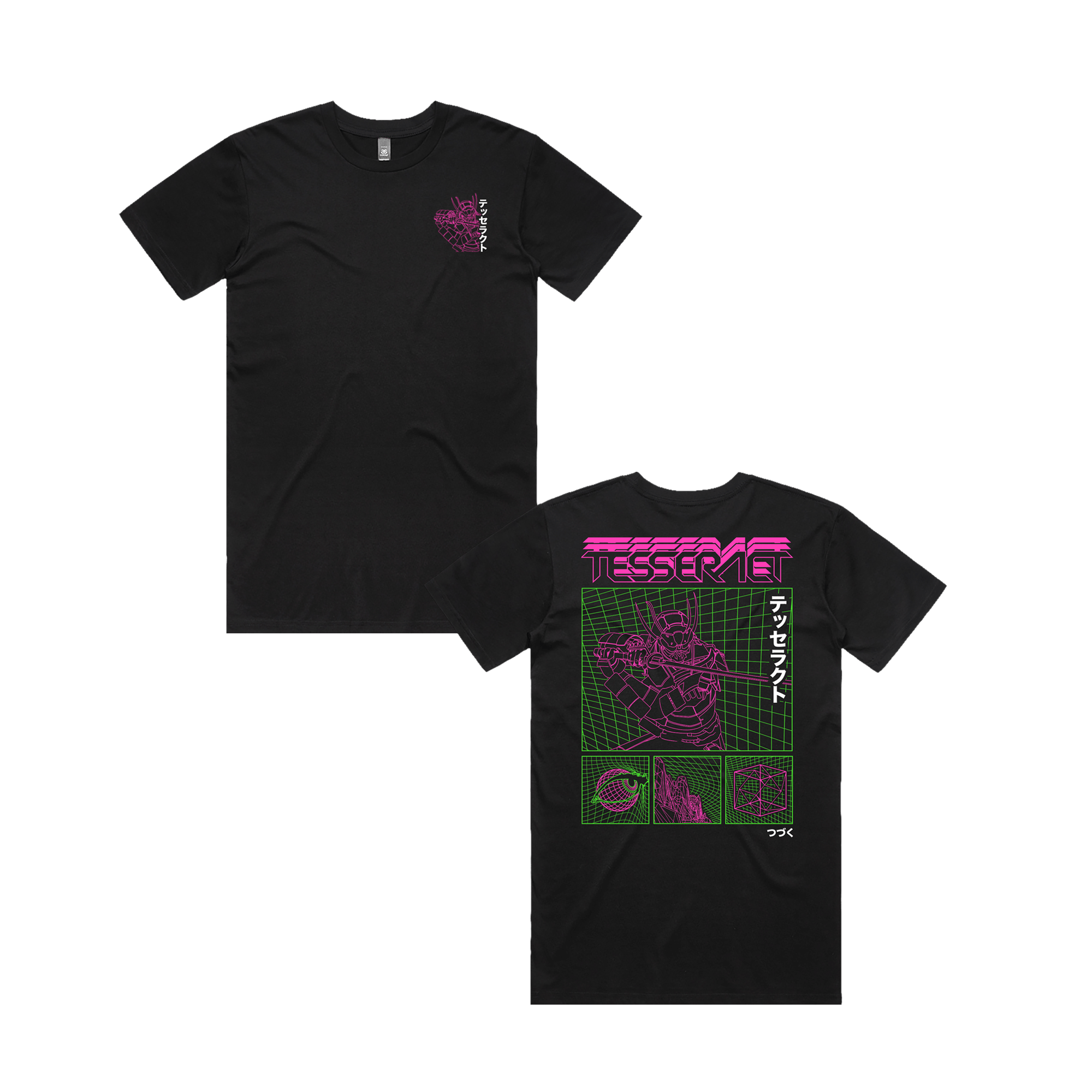 Neon Samurai Tee - Black
