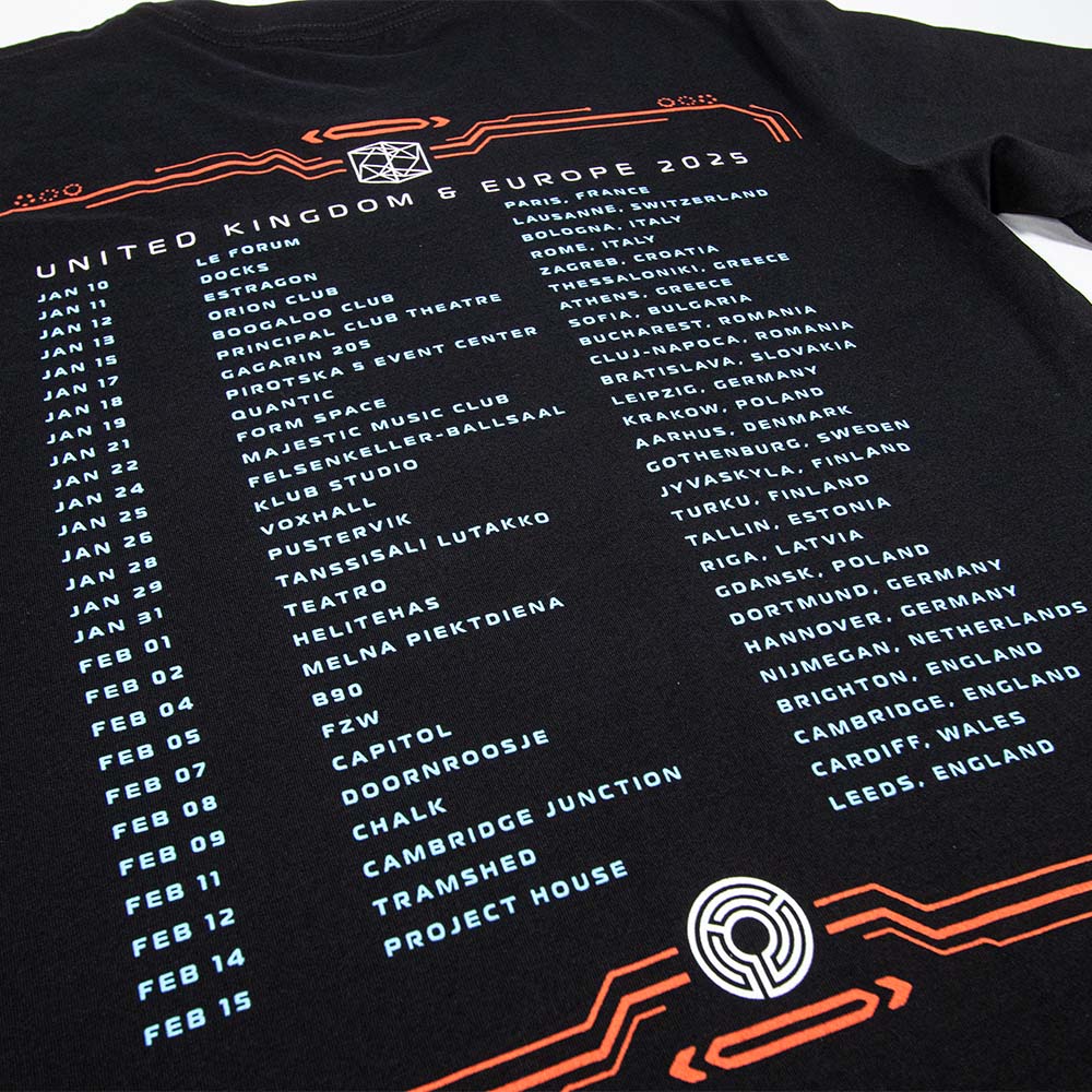 Skull Astronaut Tour T-Shirt - Black
